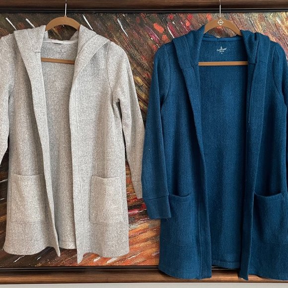 SOLD.     NWOT Never Worn - Choice of 2 Cuddl Duds Hooded Sweater Coats - Size S - Picture 1 of 3